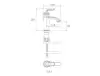 Shouder Basin Faucet Model LUCA Golden